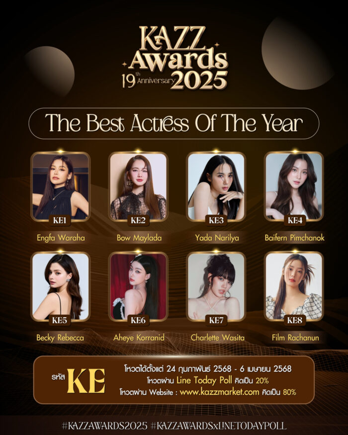 VOTE KE The Best Actress Of The Year 2025